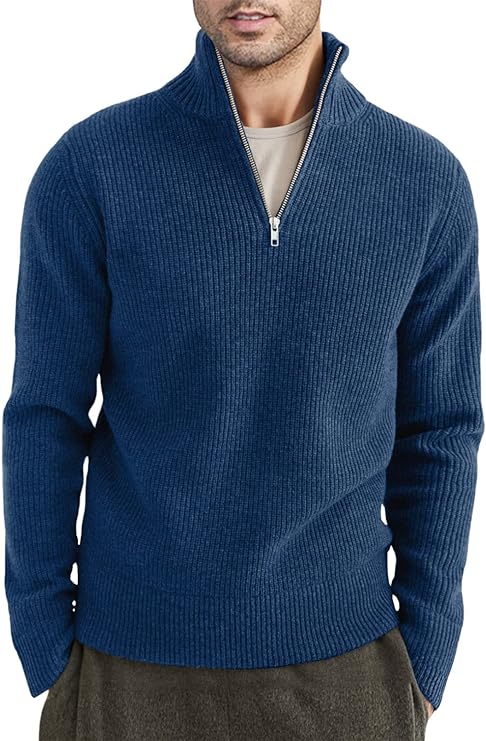 Stefan – stylischer Herrenpullover mit Reißverschluss (italienisches Design)