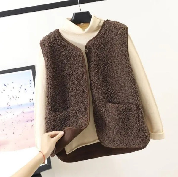 Amelie – Lässige ärmellose Herbstweste für Damen